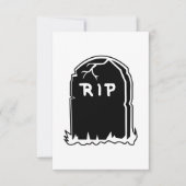 Invitations Tombstone RIP (Devant)