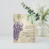 Invitations toscanes vintages de mariage de (Debout devant)