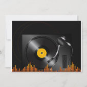 Invitations Tourne-disques (Devant)