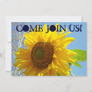 Invitations Tournesols Jaunes Venez Joindre Nous !