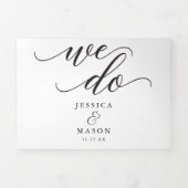 Invitations Tri-Fold Mariage Classique (Page de couverture)