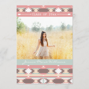 Invitations tribales aztèques de fête de remise