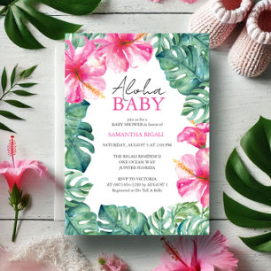 Invitations Tropical Baby Shower Aloha
