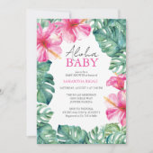 Invitations Tropical Baby Shower Aloha (Devant)