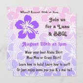 Invitations tropicales de Kono Hibiscus (Devant / Derrière)