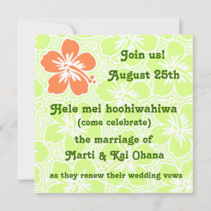 Invitations tropicales de Kono Hibiscus