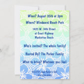 Invitations tropicales de Kono Hibiscus (Dos)