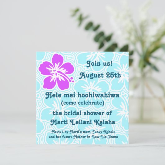 Invitations tropicales de Kono Hibiscus (Debout devant)
