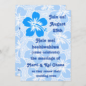 Invitations tropicales de Kono Hibiscus (Devant / Derrière)