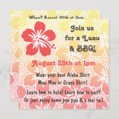 Invitations tropicales de Kono Hibiscus (Devant / Derrière)