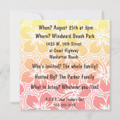 Invitations tropicales de Kono Hibiscus (Dos)