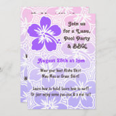 Invitations tropicales de Kono Hibiscus (Devant / Derrière)