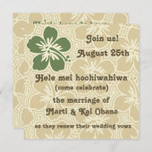 Invitations tropicales de Kono Hibiscus (Devant / Derrière)