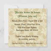 Invitations tropicales de Kono Hibiscus (Dos)