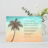 Invitations tropicales de mariage de palmier de (Debout devant)