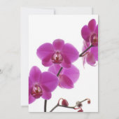 Invitations tropicales de mariage d'orchidée (Dos)