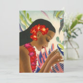 Invitations tropicales de Tiki de partie de Lei (Debout devant)