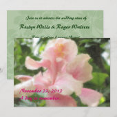 Invitations tropicales hawaïennes de ketmie (Devant / Derrière)