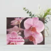 Invitations tropicales hawaïennes d'orchidée (Debout devant)