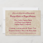 Invitations tropicales hawaïennes d'orchidée (Dos)