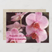 Invitations tropicales hawaïennes d'orchidée (Devant / Derrière)