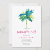 Invitations Tropicales Personnalisées Bachelorette (Devant)