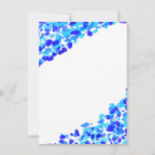 Invitations turquoises de Fête de la mariée de (Dos)