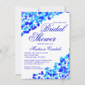 Invitations turquoises de Fête de la mariée de (Devant)