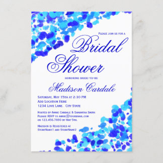 Invitations turquoises de Fête de la mariée de