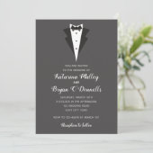 Invitations Tuxedo (Mariage Tuxedo noir et blanc) (Debout devant)
