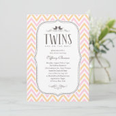 Invitations Twin Baby Shower (Debout devant)