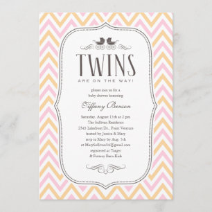 Invitations Twin Baby Shower