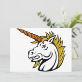 Invitations Unicorn en colère (Debout devant)