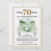 Invitations uniques 70e anniversaire - Thème de go (Devant)