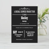 Invitations uniques de douche nuptiale (Debout devant)