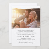 Invitations uniques de mariage photo | Aquarelle (Devant / Derrière)