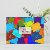 Invitations uniques de retraite de TRAVAILLEUR (Debout devant)