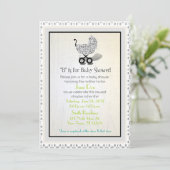 Invitations unisexes de douche de voiture d'enfant (Debout devant)