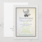 Invitations unisexes de douche de voiture d'enfant (Devant / Derrière)