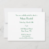 Invitations unisexes simples élégantes de (Dos)