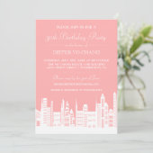 Invitations urbains de fête d'anniversaire de (Debout devant)