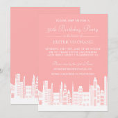 Invitations urbains de fête d'anniversaire de (Devant / Derrière)