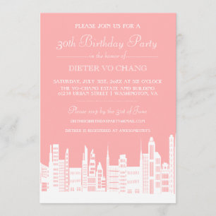Invitations urbains de fête d'anniversaire de