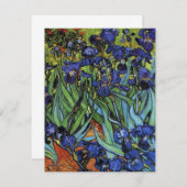 Invitations Van Gogh Irises (Devant / Derrière)