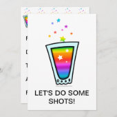 INVITATIONS - VERRE DE COUPE (Devant / Derrière)