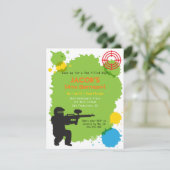 Invitations verrouillées de fête d'anniversaire de (Debout devant)