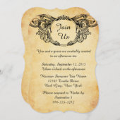 Invitations victoriennes de goûter de style (Devant / Derrière)