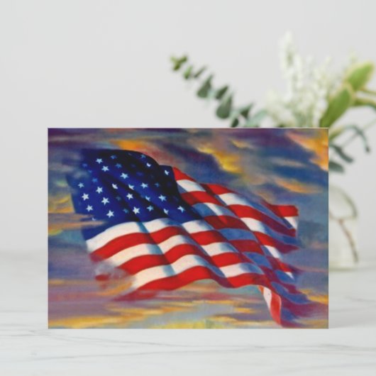 Invitations vides de nuages de vagues de drapeau (Debout devant)