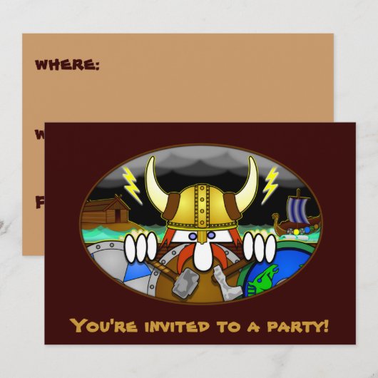 Invitations Viking Kilroy (Devant / Derrière)