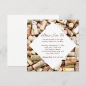 Invitations Vins Corks (Devant / Derrière)